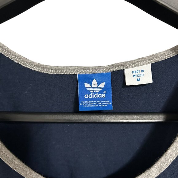 Vintage Adidas Notre Dame Fighting Irish Tank Top Shirt Size Medium Blue - Picture 3 of 6